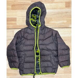 Kids Fleece lined jacket with hoodie 4T